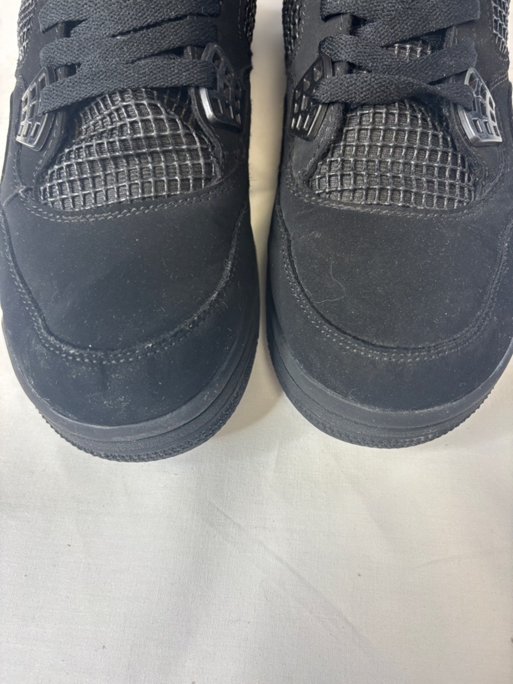 🖤 Nike Air Jordan Retro Black Cat Men's 8.5 405452-010 All Black Sneakers 🖤 - Picture 4 of 12
